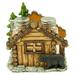 De Leon Collections Log Cabin & Black Bear Salt & Pepper Shaker Holder Set Glass in Black/Brown/Green | 4.4 H x 4.5 W x 3 D in | Wayfair 13972