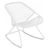 Fermob Sixties Metal Outdoor Rocking Chair in Gray/Blue/White | 28.5 H x 24 W x 27.5 D in | Wayfair 170601