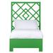 David Francis Furniture Darien Low Profile Standard Bed Wood in Green/Brown | 64 H x 42 W x 80 D in | Wayfair B4505BED-T-S138