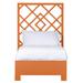 David Francis Furniture Darien Low Profile Standard Bed Wood in Orange/Brown | 64 H x 42 W x 85 D in | Wayfair B4505BED-TXL-S149