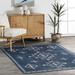 Blue/Navy 96 x 60 x 0.08 in Area Rug - The Twillery Co.® Chamblee Southwestern Machine Washable Area Rug Polyester | 96 H x 60 W x 0.08 D in | Wayfair