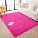 White 60 x 36 x 1.5 in Area Rug - Mercer41 Dontonio Solid Color Machine Woven Velvet Area Rug in Pink | 60 H x 36 W x 1.5 D in | Wayfair