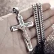 Collier pendentif amulette croix de Jésus pour hommes et femmes collier rock décontracté nouveau