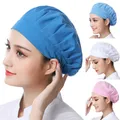 Chapeau de travail en maille pour hommes et femmes casquette anti-poussière uniforme de cuisine de