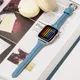 Bracelet de montre en cuir Silm pour femmes pour Apple Watch série 8/7/6/se/1/2/3 42mm 38mm pour