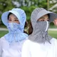 Chapeau de soleil d'été pour femmes protection UV du visage et du cou housse de protection