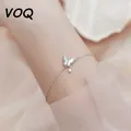 VOQ-Bracelet à breloques coquillage pour femme document en argent doux Zcomprend sur papillon