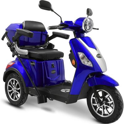 Elektromobil ROLEKTRO "Rolektro E-Trike 25 V.3, Lithium Akku" Elektromobile blau Mobilitätshilfen
