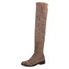 Overkneestiefel CAPRICE, Damen, Gr. 37,5, XS-Schaft, braun (hellbraun), Textil, klassisch, Schuhe, mit XS-Stretchschaft