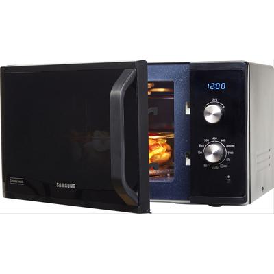 SAMSUNG Mikrowelle "MG23K3614AK/EG", schwarz, B:48,9cm H:27,5cm T:39,2cm, Mikrowellen_Minibacköfen_Kleinküchen