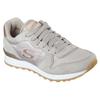Sneaker SKECHERS "OG 85 - GOLDN GURL", Damen, Gr. 41, grau (taupe), Veloursleder, Textil, Synthetik, sportlich, Schuhe, Schnürschuh, Original-Retro-Jogginschuh mit Air-Cooled Memory Foam, Topseller