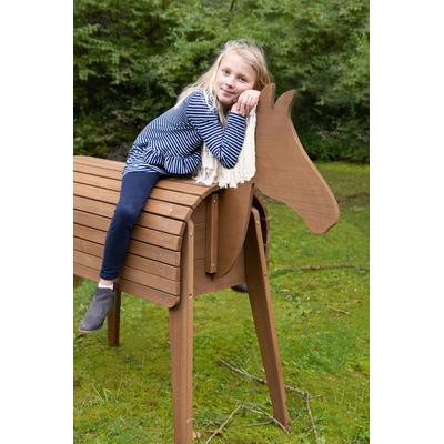 Holzpferd ROBA Stehtiere braun (holzfarben) Kinder HxBxT: 156 x 51 139 cm