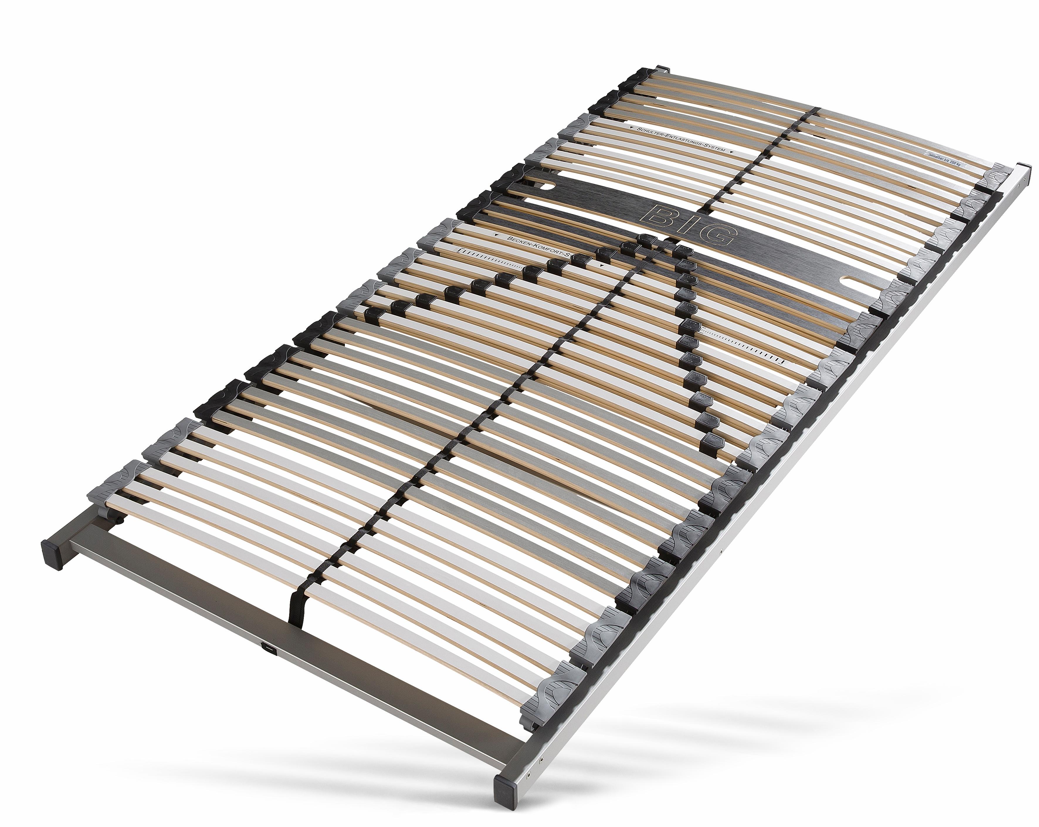 Lattenrost BECO "Big-Stabil & Fest NV", schwarz-weiß (schwarz, weiß), B:140cm H:7,5cm L:200cm, Lattenroste, Lattenrost, für schwergewichtige Personen (bis 180 kg)