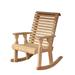Amish Casual Heavy Duty 600 Lb Roll Back Treated Outdoor Rocking Chair in Brown | 42.75 H x 28 W x 29 D in | Wayfair CAF-028-01