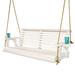 Amish Casual Porch Swing Wood/Solid Wood in White | 21.75 H x 50.5 W x 27 D in | Wayfair CAF-007-49