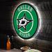 Evergreen Enterprises, Inc NHL LED Round Lighted Wall Sign in Green/White | 23 H x 23 W x 0.25 D in | Wayfair 8LED4358RD