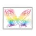 Stupell Industries Queen Butterfly Wings Kid's Rainbow Ombre Pattern Wall Plaque Art By Daphne Polselli Canvas | 16 H x 20 W x 1.5 D in | Wayfair