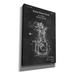 Williston Forge Diesel Engine Blueprint Patent Chalkboard - Wrapped Canvas Print Metal in Black/White | 60 H x 40 W x 1.5 D in | Wayfair