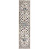 White 24 x 96 x 0.25 in Living Room Area Rug - White 24 x 96 x 0.25 in Area Rug - Bungalow Rose Cream/Multi Non-Shedding Living Room Bedroom Dorm Room Dining Home Office Area Rug | Wayfair