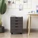 Inbox Zero Kaliph 5-Drawer Lateral Filing Cabinet Wood in Brown/Gray | 26.3 H x 19.5 W x 16.5 D in | Wayfair 633E065E02EF4B3887FF8D851D22B9B2