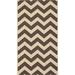 Brown/White 43 x 24 x 0.25 in Area Rug - George Oliver Indoor/Outdoor Waterproof Easy Cleaning Patio Backyard Mudroom Area Rug 1 Dark Brown Cotton | Wayfair