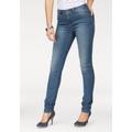 Slim-fit-Jeans ARIZONA "Curve-Collection" Gr. 48, N-Gr, blau (mid blue used wash) Damen Jeans Röhrenjeans Bestseller