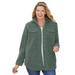 Plus Size Women's Berber Jacket by Woman Within in Pine (Size 34 W)