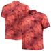 Men's Tommy Bahama Red Tampa Bay Buccaneers Big & Tall Coast Luminescent Fronds Camp IslandZone Button-Up Shirt