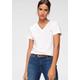 T-Shirt TOMMY HILFIGER "HERITAGE V-NK TEE", Damen, Gr. XXXL (46), weiß (classic weiß), Single Jersey, Obermaterial: 100% Baumwolle, unifarben, casual, figurbetont hüftlang, V-Ausschnitt, Kurzarm abgesteppt, Shirts, mit Tommy Hilfiger Logo-Flag auf...