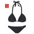 Triangel-Bikini BUFFALO Gr. 32, Cup A/B, schwarz Damen Bikini-Sets Ocean Blue