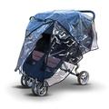 Rain Cover for Britax B-Agile Double Stroller, Made in The UK from Clear Supersoft PVC