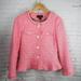 J. Crew Jackets & Coats | J. Crew Pink Tweed Peplum Jacket Size 0 | Color: Pink/White | Size: 0