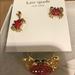 Kate Spade Jewelry | Kate Spade "Down The Shore" Crab Ring & Earring Set Nwt. | Color: Gold/Red | Size: 8 Ring