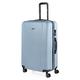 ITACA - Lightweight Suitcases Large - ABS Large Hard Shell Suitcase 75cm Travel Suitcase - Lightweight Suitcases Large with Combination Lock - Rigid Large Suitcase 4 Wheels Lightweight an, Light Blue
