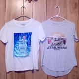 Disney Tops | 2#Bundle Starwars And Disney Junior Tshirts | Color: Blue/White | Size: 7j