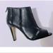 Jessica Simpson Shoes | Jessica Simpson Black Booties Size 6.5, Black Leather And Mesh Open Toe Bootie. | Color: Black | Size: 6.5