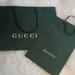 Gucci Bags | Gucci Paper Tote Bags | Color: Black/Silver | Size: Large And Medium