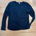 Lululemon Athletica Tops | Not Currently Available Lululemon Crossed Front Shirt | Color: Black | Size: 12