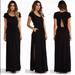 Free People Dresses | Free People | Beach Audrinas Cut Out Black Maxi Dress Size Large | Color: Black | Size: L