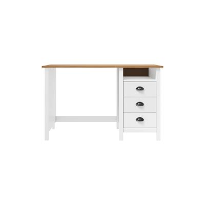 vidaXL Schreibtisch Hill mit 3 Schubladen 120x50x74 cm Kiefernholz Image