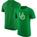 Men's Nike Heather Kelly Green Oregon Ducks Vintage Logo Tri-Blend T-Shirt
