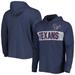 Men's '47 Navy Houston Texans Field Franklin Hooded Long Sleeve T-Shirt