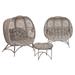 Cozy Pumpkin Chair Conversation Set in Dreamcatcher - Flower House FHPC400-DC-SAND-SET