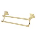 Kingston Brass BAH612318PB Monarch 18-Inch Dual Towel Bar, Polished Brass - Kingston Brass BAH612318PB