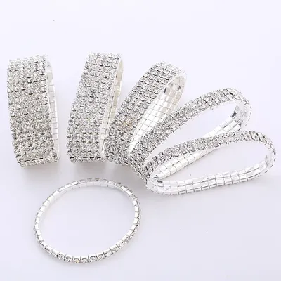 FSUNION-Bracelets brillants en cristal pour femmes plusieurs styles à la mode pour couples