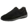Schnürschuh GABOR "FLORENZ", Damen, Gr. 39, schwarz, Nubukleder, unifarben, sportlich, Schuhe, mit kontrastfarbenen Ziernähten, Freizeitschuh, Halbschuh, Schnürschuh
