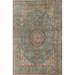 Green Over-Dyed Tabriz Persian Area Rug Hand-knotted Wool Carpet - 8'4" x 10'11"