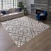 Gertmenian Barga Kolta Modern Geometric Diamond Beige/Grey Area Rug