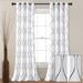 Lush Decor Swirl Light Filtering Window Curtain Panel Pair - 84" x 52"