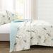 Lush Decor Botanical Bird And Flower Oversized Reversible Quilt Set